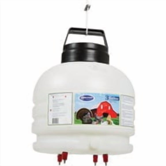 Farm-Tuff 3 Gal. Gravity-Feed Plastic Game & Bird Range Poultry Waterer Residential Use, Standard Application