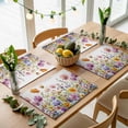 thumbnail image 1 of Farm Watercolor Floral Plant Placemats Set of 4,Wipeable Washable Table Mats for Dining Tables, Wildflower Country Style Place Mats for Kitchen Event Party Tabletop Decor, 1 of 9