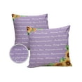 thumbnail image 1 of Farm Watercolor Sunflowers with Healing Text Outdoor Pillow Covers Set of 2, Decorative Waterproof Throw Pillow Case, Purple Cotton Linen Soft Cozy Cushion Pillowcases, 1 of 6