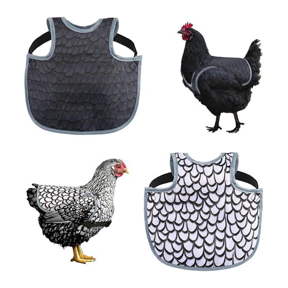 Farm Waterproof Hen Covers Set of 2 Quick Assembly Design Prevents Mating Injury Effectively