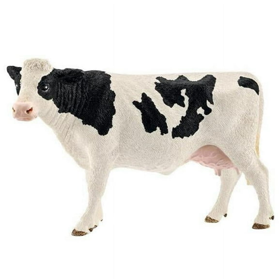 Farm World Holstein Calf Toy Plastic, Black & White - Pack of 5