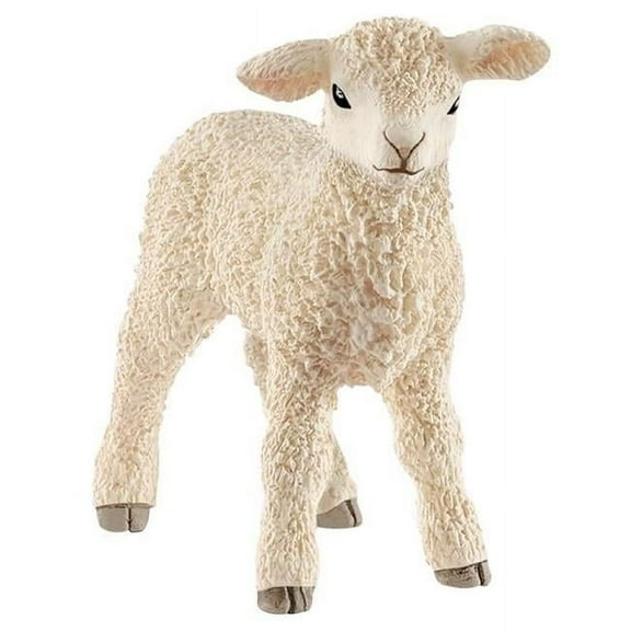 Farm World Plastic Lamb Toy, White - Case of 5