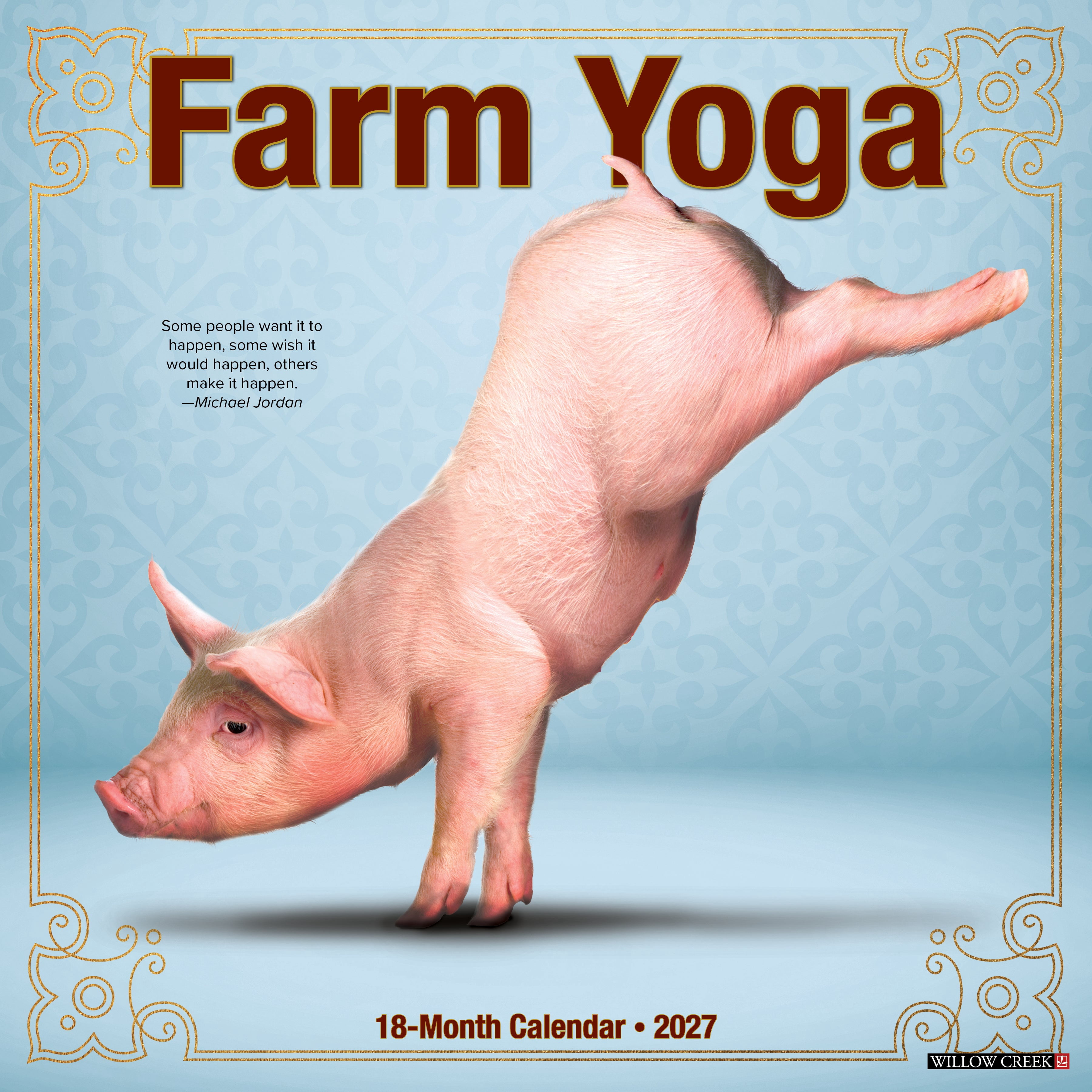 Willow Creek Press, Farm Yoga 2027 Wall Calendar