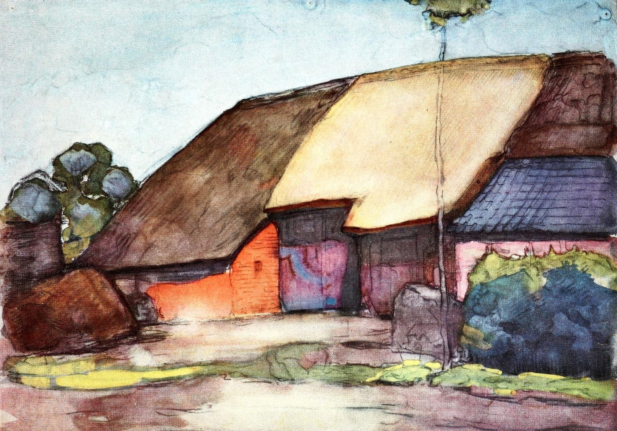 Farm at Nistelrode c1904 Canvas Art - Piet Mondrian (18 x 24)