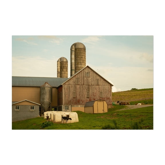 Farm in Glen Rock 02 - Glen Rock Pennsylvania Photography Farmhouse Barn Rural Rustic Horse Landscape Scenic Unframed Wall Art Print 4 x 6 inches