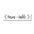 thumbnail image 1 of Farm to Table Sign, Farm Fresh Sign, Kitchen Decorative Aluminum Sign - 4x18 inches, 1 of 4