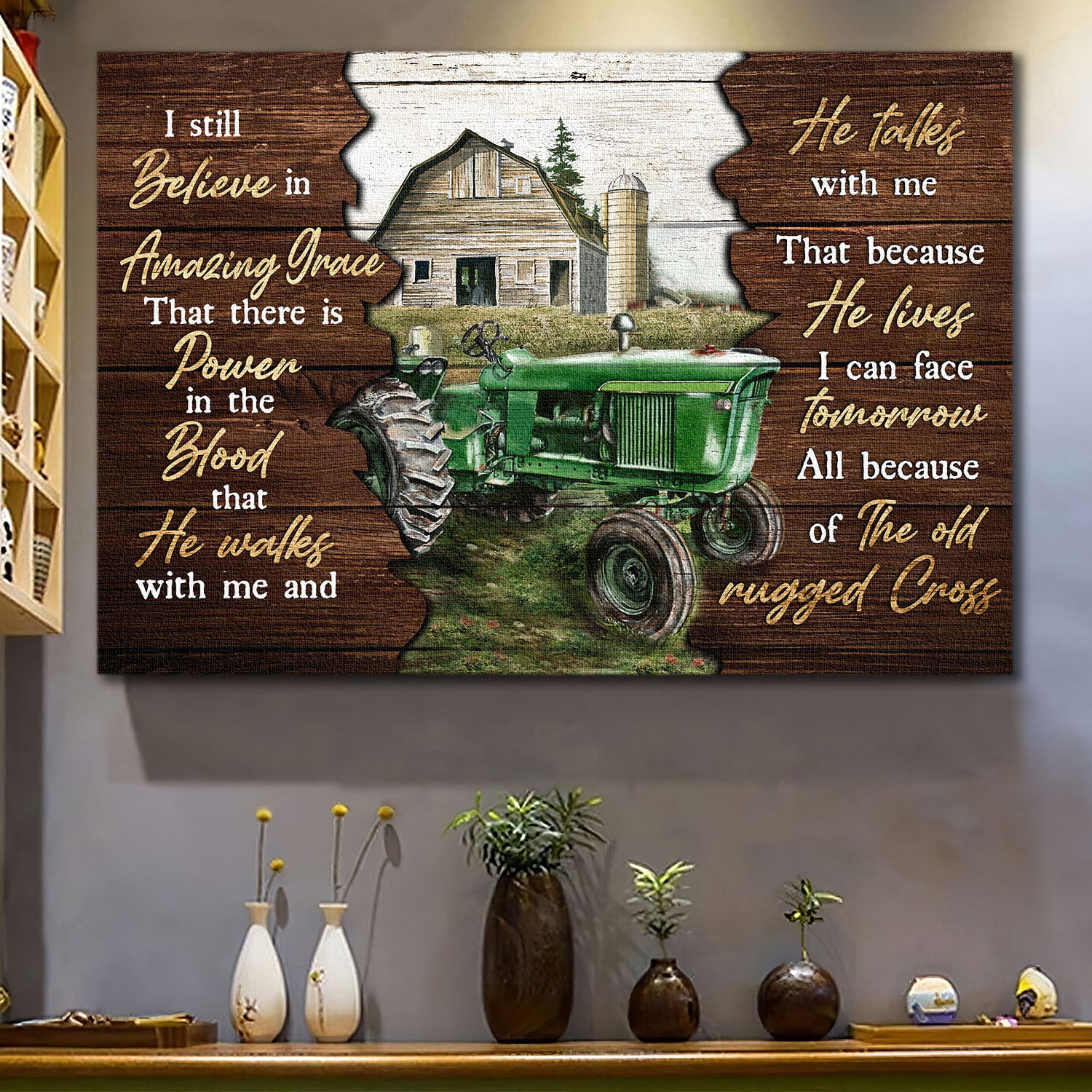 Tractor Jesus Farm tractor, Tranquil farm, I still believe in amazing grace - Jesus ...