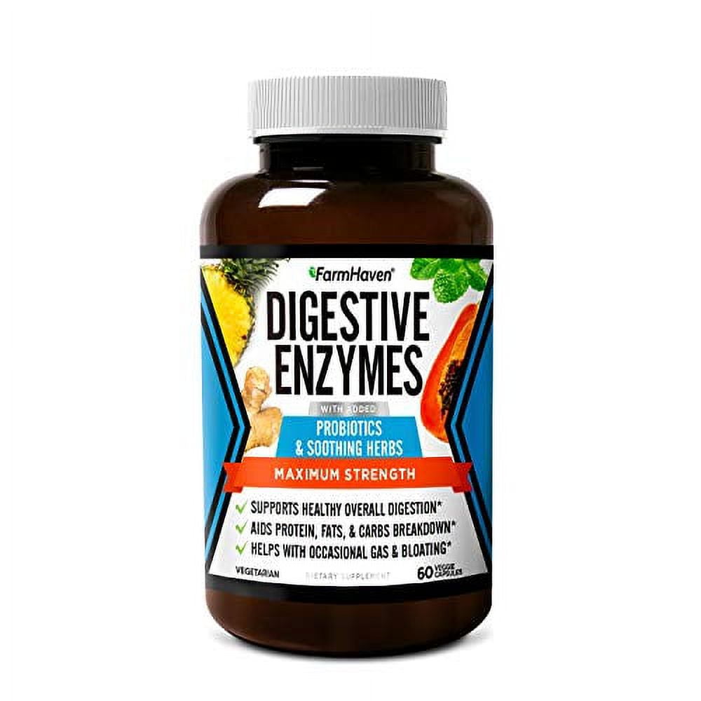 FarmHaven Digestive Enzymes with 18 Probiotics & Herbs