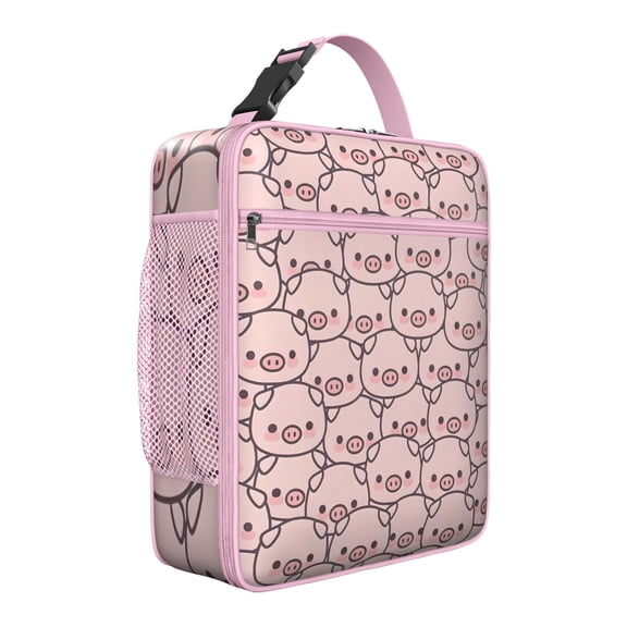 Farma Nimal Insulated Lunch Box Women Reusable Lunch Bag with Side Pocket Cooler Tote Bag Picnic Travel