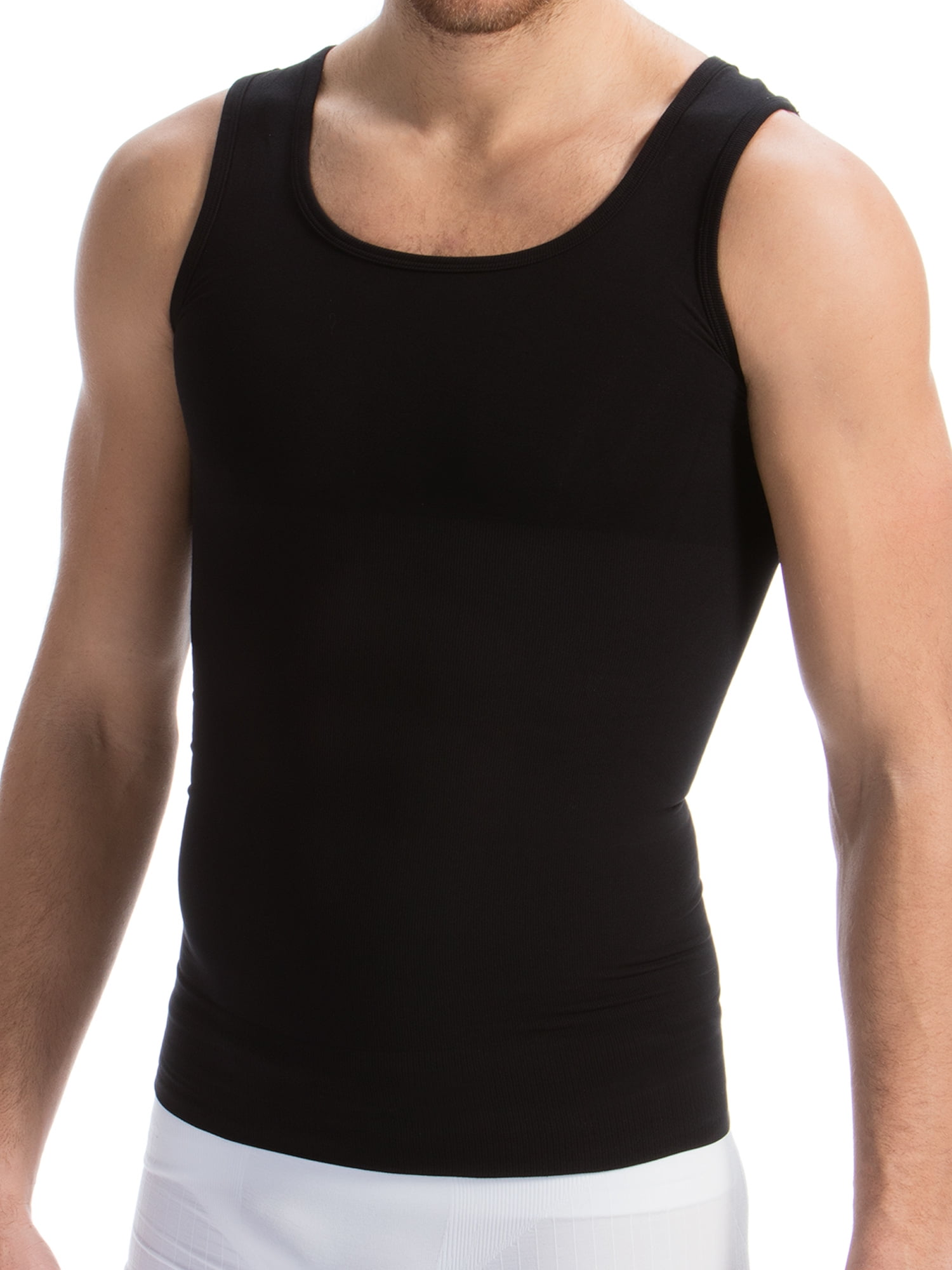 Gotoly Men Body Slimming Shaper Vest Compression Undershirts Girdle for Tummy  Control Tank Top Waist Trainer(Black 4X-Large) 