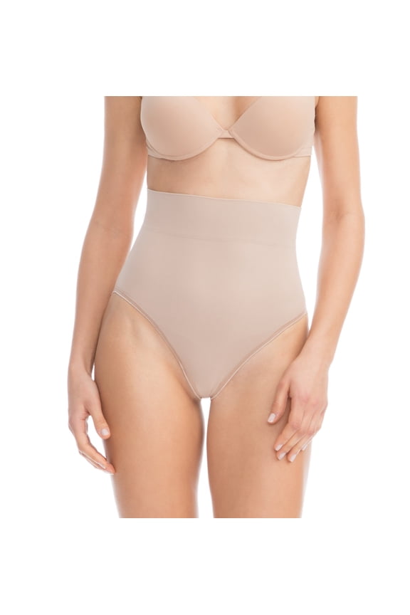 BodyShaper 601B (Nude, L/XL) Firm control body shaping panty girdle with light and refreshing NILIT BREEZE fabric, 100% Made in Italy