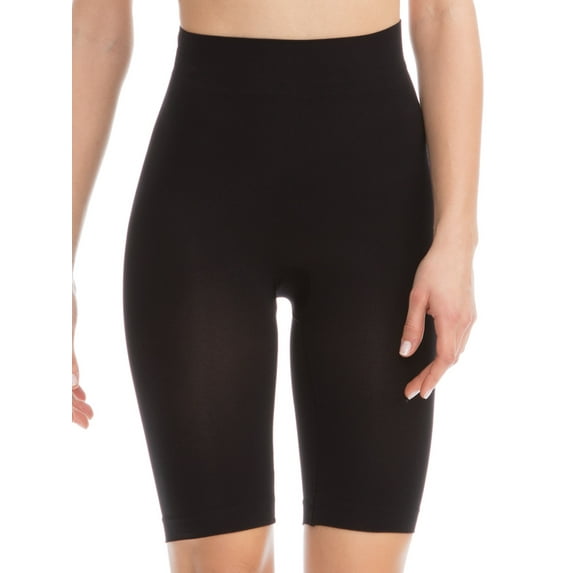 FarmaCell BodyShaper 603B (Black, S/M) Firm control body shaping shorts with girdle - light and refreshing NILIT BREEZE fibre, 100% Made in Italy