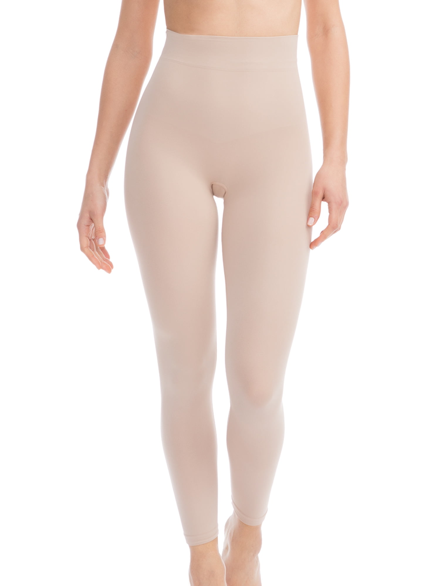 FarmaCell BodyShaper 609B (Nude, 4XL/5XL) Firm control shaping leggings  with girdle light and refreshing NILIT BREEZE fibre, 100% Made in Italy 