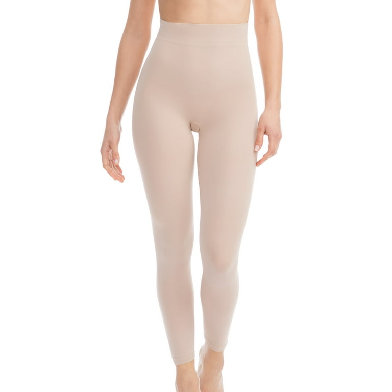 FarmaCell BodyShaper 609B (Nude, 4XL/5XL) Firm control shaping leggings  with girdle light and refreshing NILIT BREEZE fibre, 100% Made in Italy