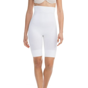 Farmacell Women's High-Waisted Shaping Shorts with Flat Tummy and Push-up Effect, Made in Italy, White, S, Cod. 603