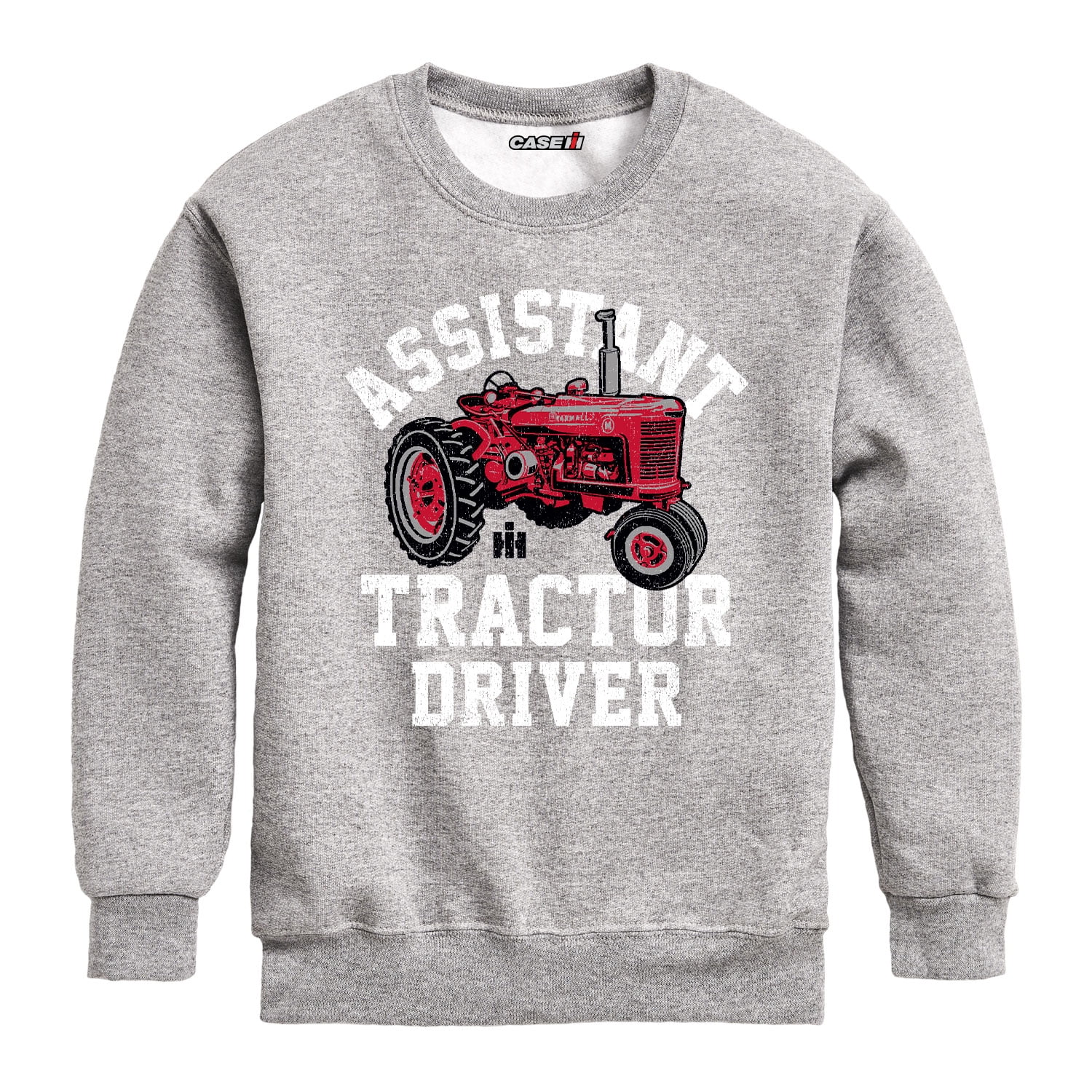 Farmall - Assistant Tractor Driver - Youth Crewneck Fleece Sweatshirt ...