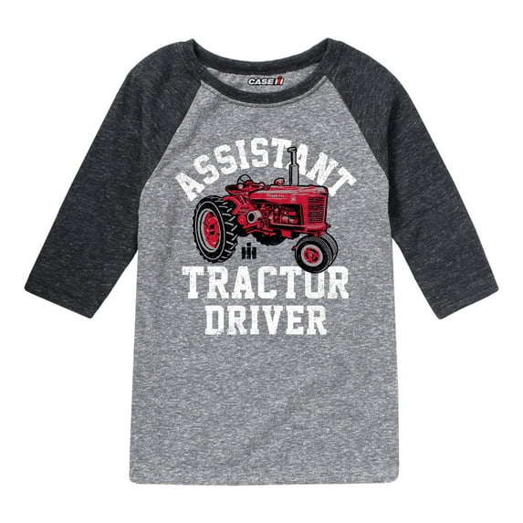 Farmall - Assistant Tractor Driver - Youth Raglan Graphic T-Shirt
