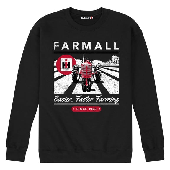 Farmall Easier Faster Farming - Men's Crew Neck Fleece Pullover
