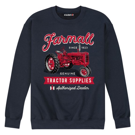 Farmall Genuine Tractor Supplies - Men's Crew Neck Fleece Pullover