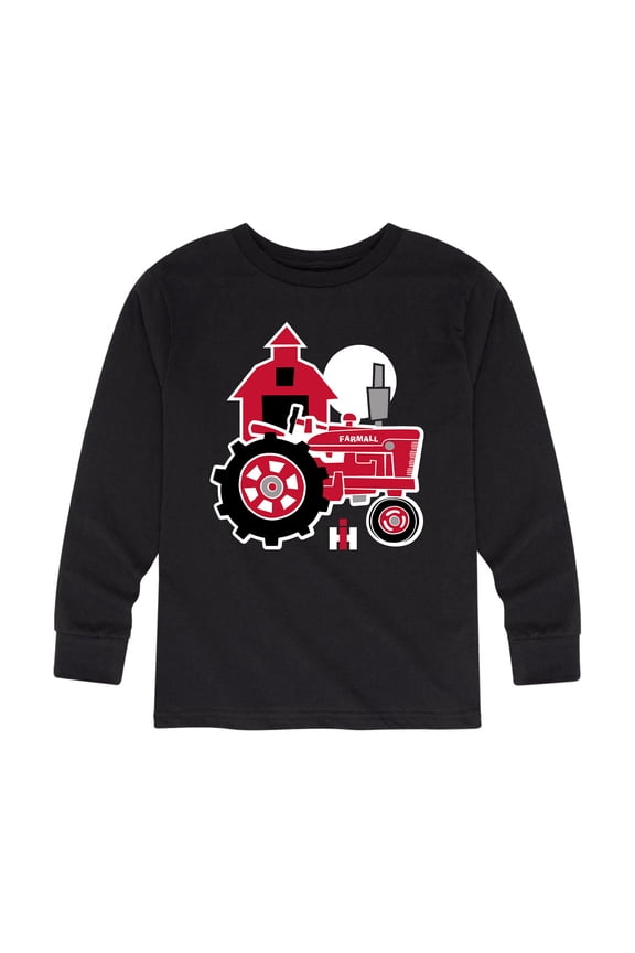 Farmall - Tractor And Barn - Toddler Long Sleeve Graphic T-Shirt
