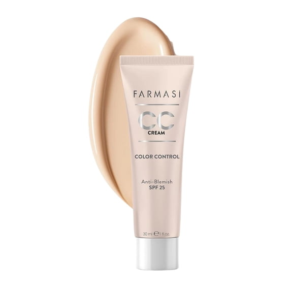 Farmasi CC Color Control Anti-Blemish SPF 25 1 fl oz - 30ML / 02 LIGHT TO MEDIUM