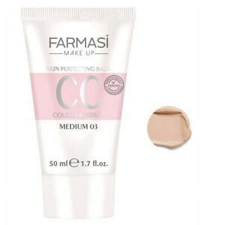 Farmasi CC Color Control Cream Foundation Balm Medium 03 1.7 oz. / 50 ml