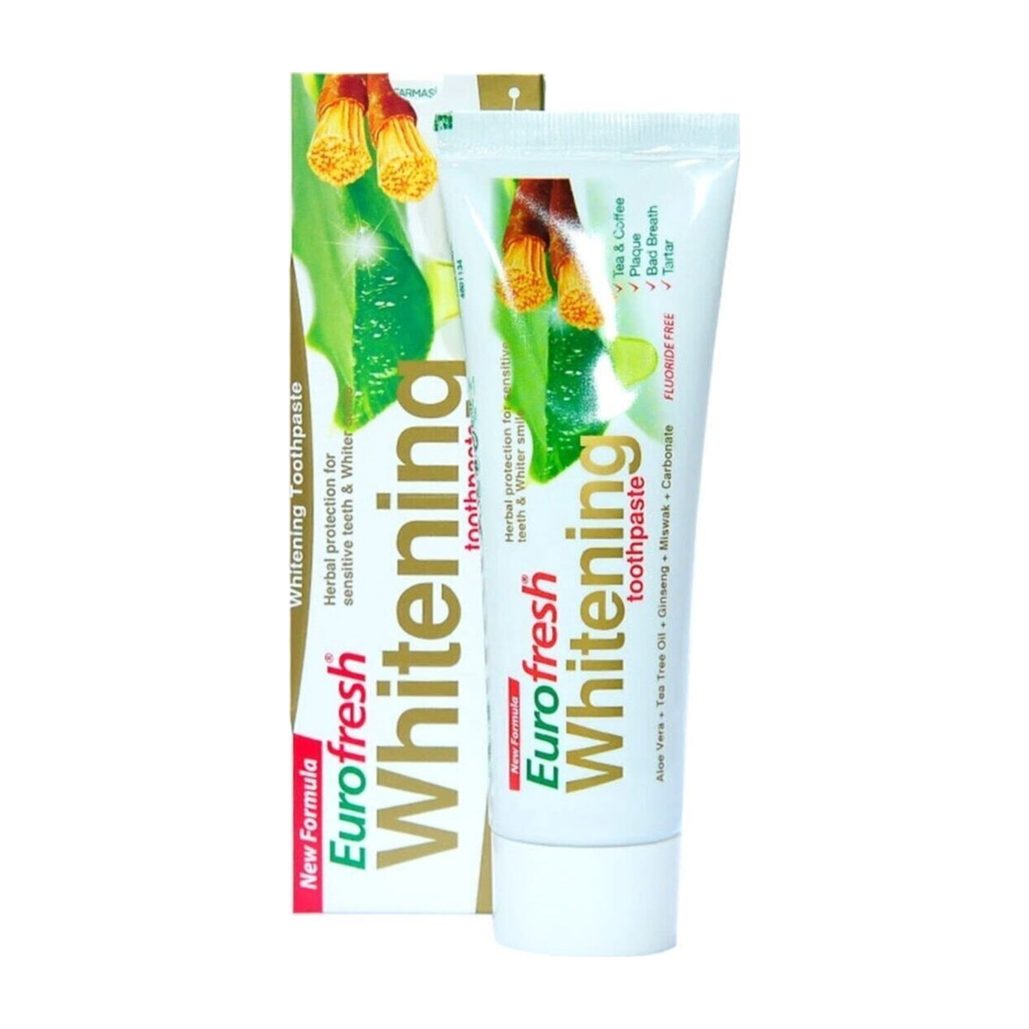 Farmasi Eurofresh Whitening Toothpaste with Aloe Vera, Miswak and Tea ...