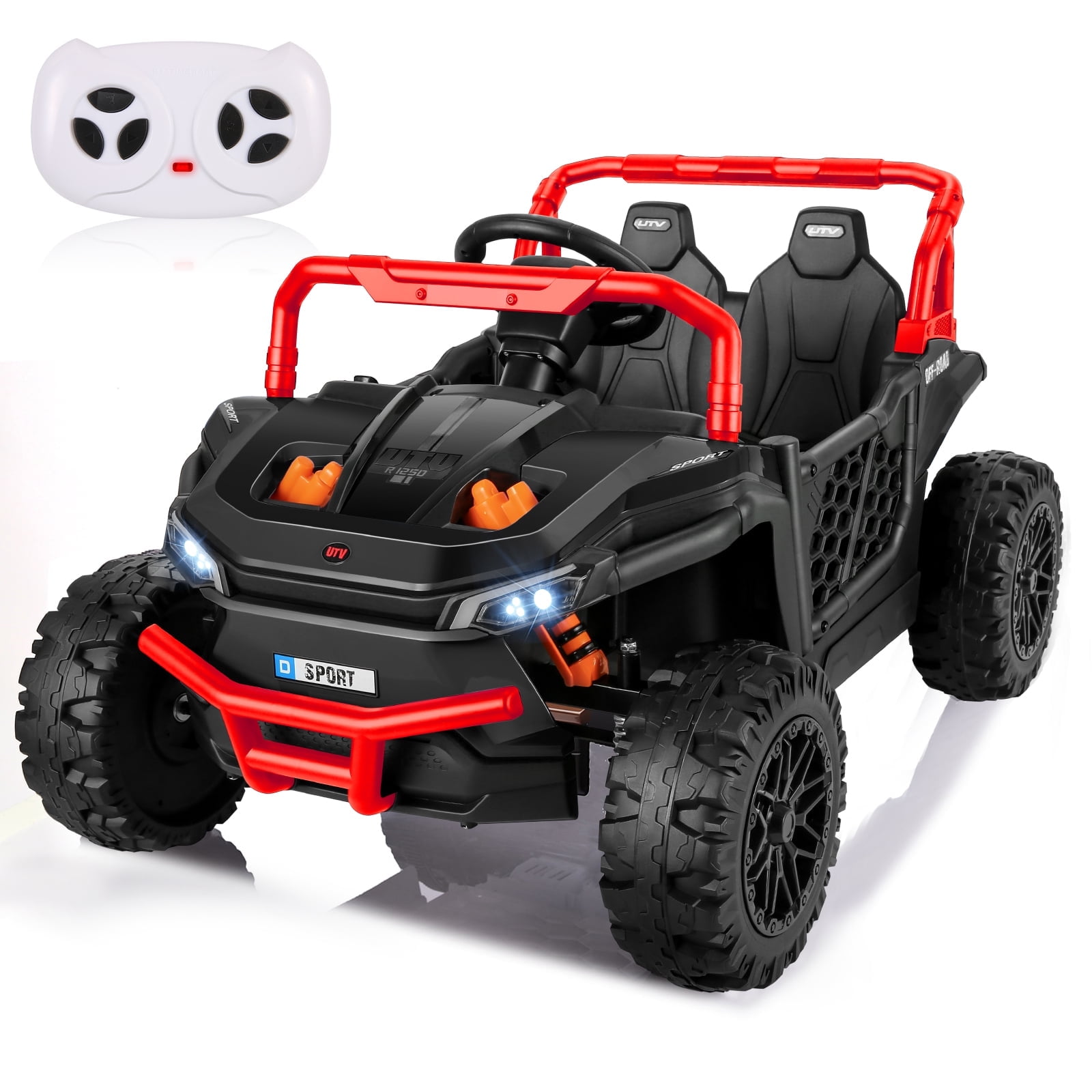 12V Black Electric Dune Buggy UTV with Remote Control