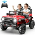 thumbnail image 1 of Farmdex 24V 9AH 2 Seat Ride on Toys Car for Big Kids, 2WD/4WD Swatchable Electric Battery Powered Toys Car with 4x100W Powerful Motor, Remote Control, Bluetooth Music, LED Lights, Red, 1 of 8