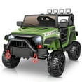thumbnail image 1 of Farmdex 24V Ride on Toys, Battery Powered Ride on Cars with Remote Control, Electric Ride on Truck Car for Kids, 400W Power Cars Wheels w/ Bluetooth, Music, Seat Belts, Spring Suspension, Green, 1 of 11
