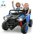 thumbnail image 1 of Farmdex 24V 2-Seater Ride on toys, Electric Car for Kids with Remote Control, 400W Powerful Ride on Cars, Ride on UTV w/ Bluetooth, MP3, Volume Control, Seat Belts, Spring Suspension, Blue, 1 of 9