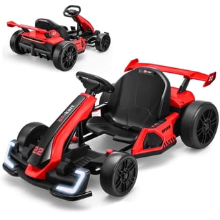 Funcid 24V 7AH Go Kart for Kids, 300W Powered Ride on Toys for 6+, Racing Go Kart with Drift/Sport Mode for Outdoor, Speed 4-8MPH, 110lbs Max Load