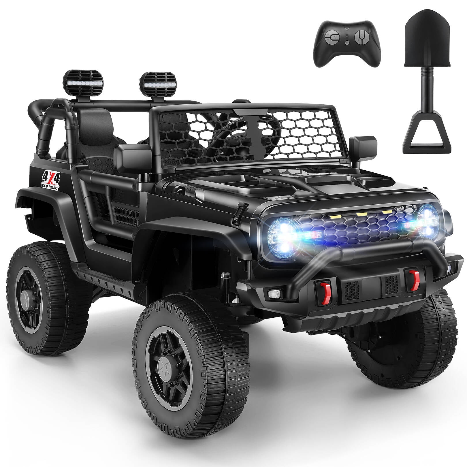 Farmdex 2 Seater 24V Ride on Toys with Remote Control, Powerful