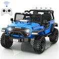 thumbnail image 1 of Farmdex 2 Seater 24V Ride on Toys with Remote Control, Powerful 400W Electric Ride On Truck Car for Big Kids w/20 Inch Wide Seat, Colorful LED Lights, Rich Multimedia Music, Blue, 1 of 9