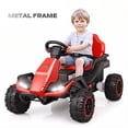 thumbnail image 1 of Farmdex 24 Volt Ride on Toys with Remote Control, 7AH Battery Ride on Cars, 4 Wheeler Quad ATV, Electric Car for Kids w/ Bluetooth, Music, Battery Display, LED Light Control, 5 MPH, Red, 1 of 9