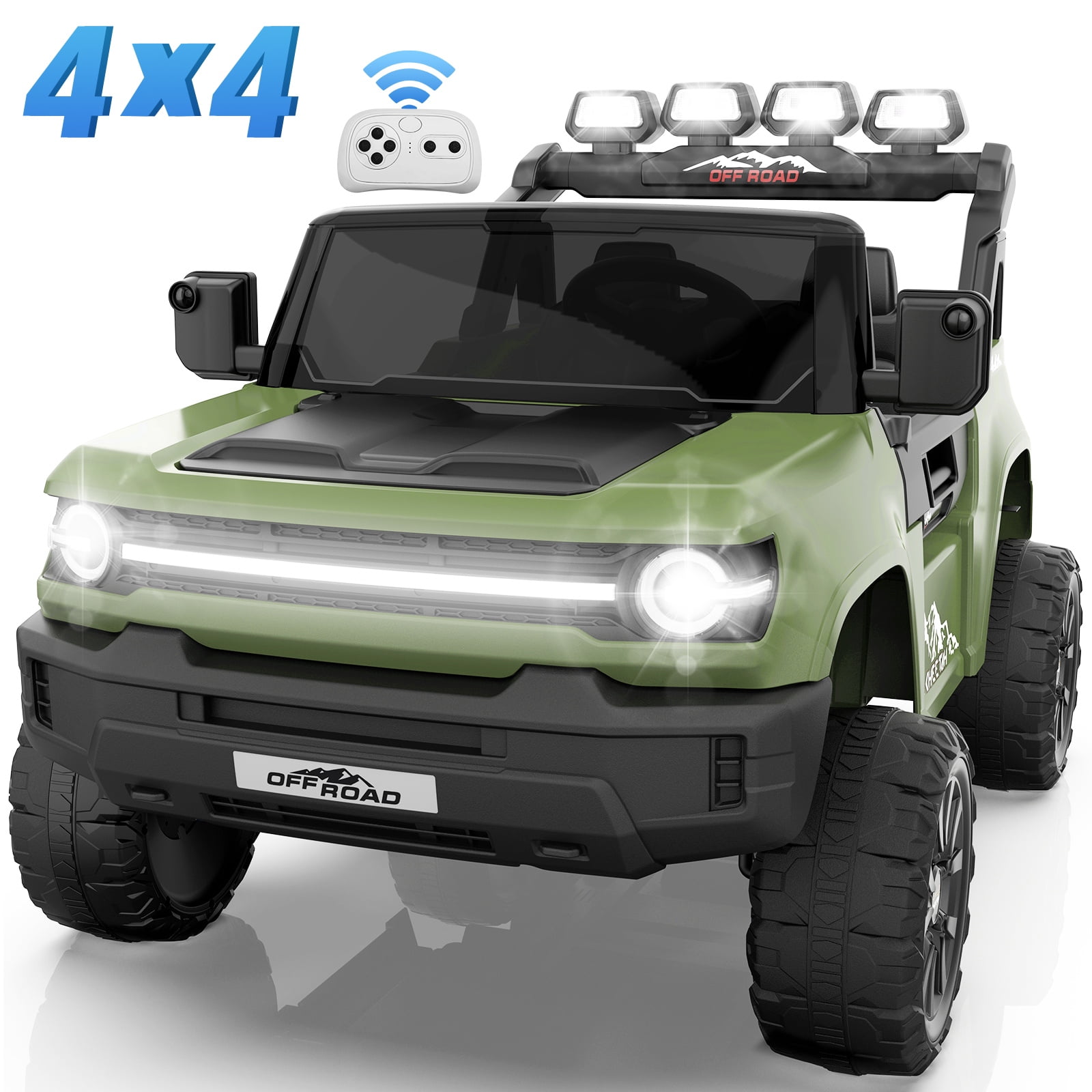 Farmdex 24V Ride on Toys with Remote Control, 2 XL Seater Electric ...