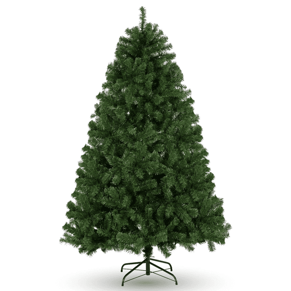 Farmdex 6Ft Artificial Christmas Tree with Solid Metal Stand Perfect for Outside and Holiday Decoration, Easy Assembly Xmas Tree, Green