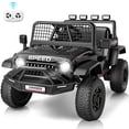thumbnail image 1 of VIBESPARK 12V Ride on Toys for Toddlers Ride on Cars with Remote Control, Electric Ride on Truck Car w/ Bluetooth, Music, Stories, Battery Indicator, Volume Adjustment, Breathing Light, Black, 1 of 6