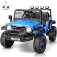 thumbnail image 1 of VIBESPARK 12V Ride on Toys for Toddlers Ride on Cars with Remote Control, Electric Ride on Truck Car w/ Bluetooth, Music, Stories, Battery Indicator, Volume Adjustment, Breathing Light, Blue, 1 of 6