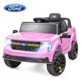 thumbnail image 1 of Funcid 24V Ride on Toys, Licensed Ford Maverick Lariat 4WD Ride on Cars with Remote Control for Kids 3-5 Aged, Single Seater Electric Car Pickup Truck with Bluetooth, Music & Large Trunk, Pink, 1 of 8