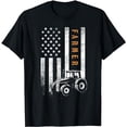 thumbnail image 1 of Farmer American Flag Design Farm Farming T-Shirt, 1 of 5