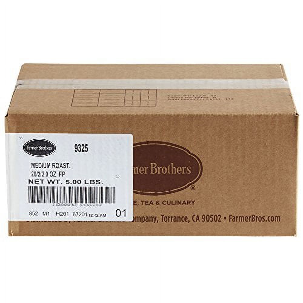 Farmer Brothers Coffee Ground Medium Roast 2 Oz Filterpack (Bulk 40