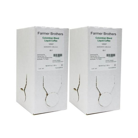 Farmer Brothers Colombian Blend Liquid Coffee, 2 boxes (64 oz ea.)