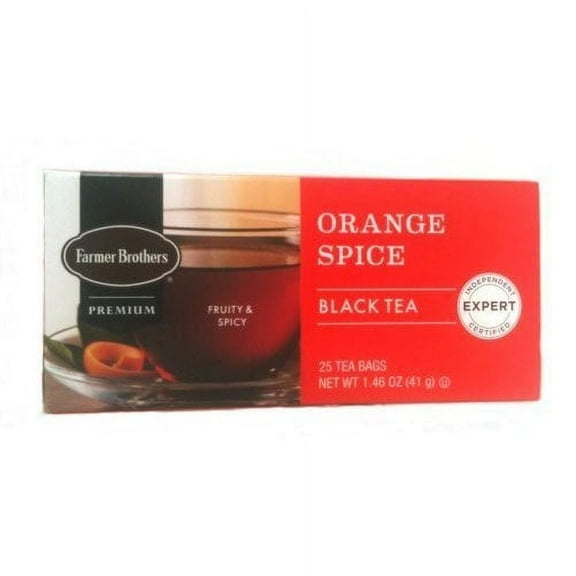 Farmer Brothers Orange Spice Black Tea, 25 bags