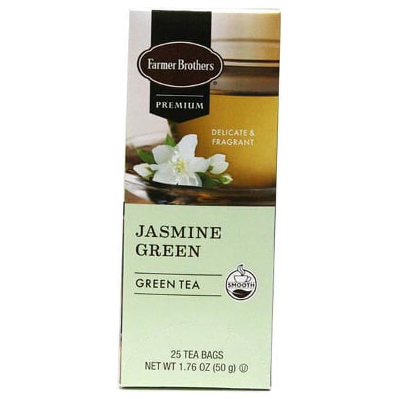Farmer Brothers Premium: Jasmine Green Tea, 1/25 ct box