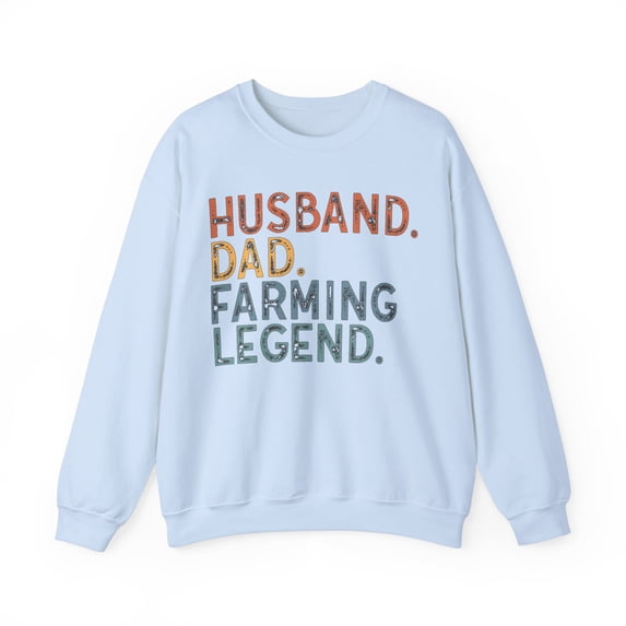 Farmer Dad Sweatshirt Gifts Crew Neck Shirt Long Sleeve Unisex