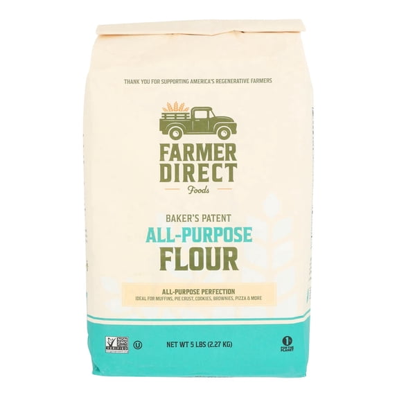 Farmer Direct F - All Purpose Patent Flour - 5 Lb, Case of 8