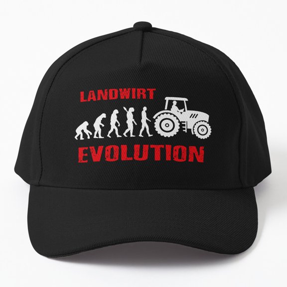 Farmer Evolution Baseball Hat, Agriculture Progression Graphic Design, Classic Everyday Cap