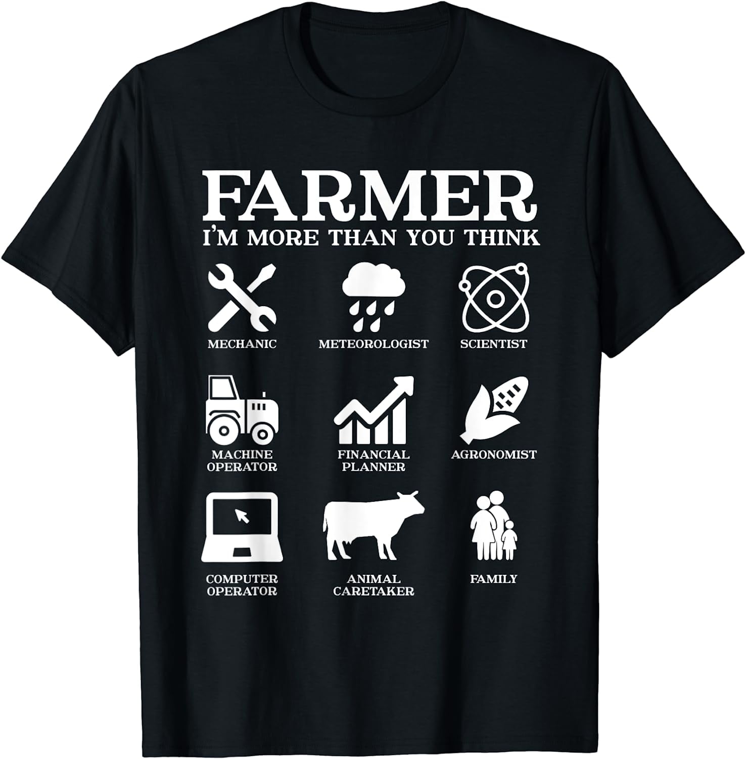 Farmer Gift Idea Farming Agriculture Patriotic Farmer T-Shirt - Walmart.com