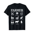 thumbnail image 1 of Farmer Gift Idea Farming Agriculture Patriotic Farmer Vintage Men Women Casual T-Shirt, 1 of 5